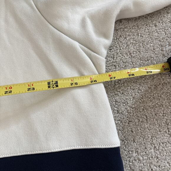 Lacoste Long Sleeve Brushed Pique Fleece Colorblock Sweater Sweatshirt Sz 3XL - Picture 5 of 10